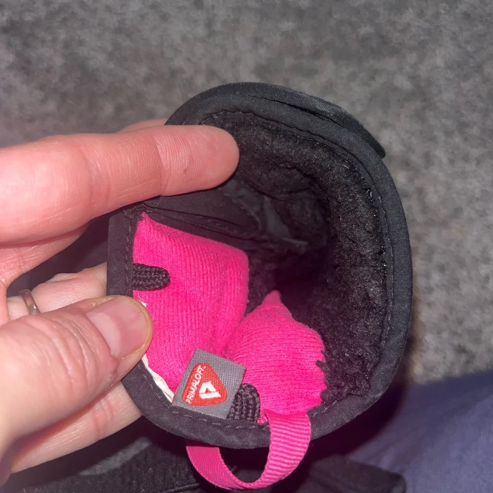 Reusch youth large 3 finger mittens euc